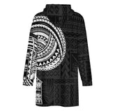 Samoan Hoodie Blanket - Black